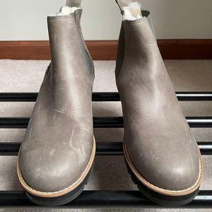 EILEEN Fisher Women Lilou Premium Nubuck Leather Chelsea Boots - NEW NWOB